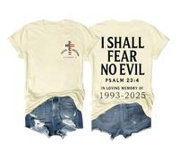 Faith Freedom October 14 Shirt I Shall Fear No Evil Tshirt Christian Faith Freedom T-Shirt Unisex