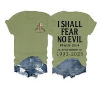 Faith Freedom October 14 Shirt I Shall Fear No Evil Tshirt Christian Faith Freedom T-Shirt Unisex