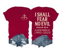 Faith Freedom October 14 Shirt I Shall Fear No Evil Tshirt Christian Faith Freedom T-Shirt Unisex Claret