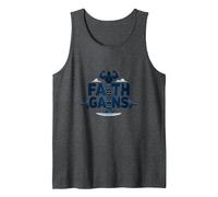 Faith Gains: Spiritual Strength for Christian Athletes Tank Top, Men, Dark Heather Grey, XXL