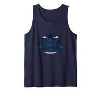 Faith Gains: Spiritual Strength for Christian Athletes Tank Top, Men, Navy, S