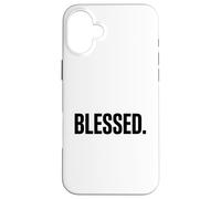 Faith Gratitude Christian Blessed. Minimalist Case for iPhone 16 Plus