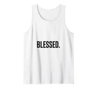 Faith Gratitude Christian Blessed. Minimalist Tank Top