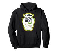 Faith Grows Here Rooted in Christ Colossians 2:7 Condiments Pullover Hoodie