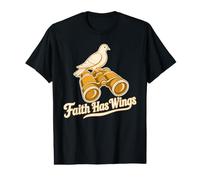 Faith Has Wings Christian Dove Binoculars Value Graphic T-Shirt