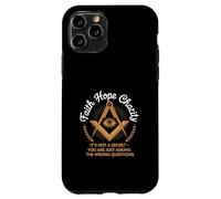 Faith Hope Charity Freemason Eye Masonic Quote Case for iPhone 11 Pro