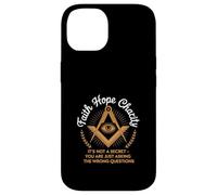 Faith Hope Charity Freemason Eye Masonic Quote Case for iPhone 14