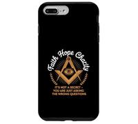 Faith Hope Charity Freemason Eye Masonic Quote Case for iPhone 7 Plus/8 Plus