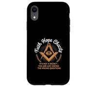 Faith Hope Charity Freemason Eye Masonic Quote Case for iPhone XR