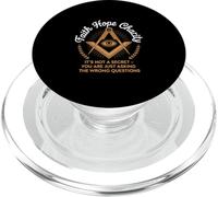 Faith Hope Charity Freemason Eye Masonic Quote PopSockets PopGrip for MagSafe