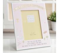 Faith & Hope First Communion Photo Frame 4" x 6" Pink