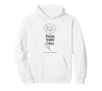 Faith Hope Love Brain Cancer Awareness Design Pullover Hoodie