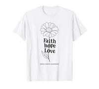 Faith Hope Love Brain Cancer Awareness Design T-Shirt