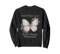 Faith Hope Love Brain Tumor Awareness Sweatshirt