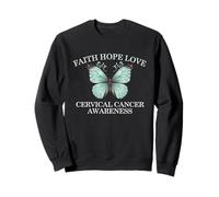 Faith Hope Love Cervical Cancer Awareness Sweatshirt