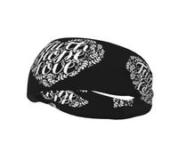 Faith Hope Love Christian Headbands Sports Sweatband Athletic Exercise Bands Turban Hair Head For Men Women Yoga Fitness