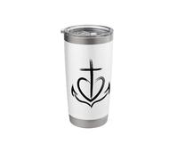 Faith Hope Love Jesus Anchor in Our Life Stainless Steel Insulated Tumbler