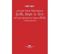 faith hope & love - Notebook: Christian gift for believers | note taking | 9x6 | 120 pages | notebook | gift for Christians | Christian gift idea