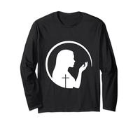 Faith Hope Love Silhouette for Easter Church Long Sleeve T-Shirt