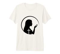 Faith Hope Love Silhouette for Easter Church Premium T-Shirt