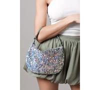 Womens Faith: Ibiza Sequin Detail Shoulder Bag Green One Size