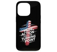Faith In Action This Is The Turning Point Cross Flag Case for iPhone 13 Pro