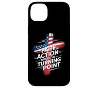 Faith In Action This Is The Turning Point Cross Flag Case for iPhone 14 Plus