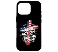 Faith In Action This Is The Turning Point Cross Flag Case for iPhone 16 Pro