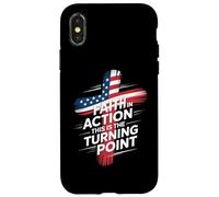 Faith In Action This Is The Turning Point Cross Flag Case for iPhone X/XS