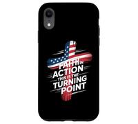 Faith In Action This Is The Turning Point Cross Flag Case for iPhone XR