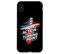 Faith In Action This Is The Turning Point Cross Flag Case for iPhone XS Max
