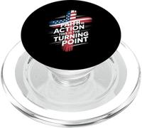 Faith In Action This Is The Turning Point Cross Flag PopSockets PopGrip for MagSafe