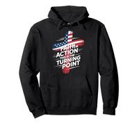 Faith In Action This Is The Turning Point Cross Flag Pullover Hoodie