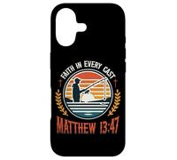 Faith In Every Cast Matthew 13:47 Bible Verse Fishing Lover Case for iPhone 17