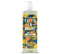 Faith In Nature 1L Natural Grapefruit & Orange Body Wash, Energising Shower Gel, Vegan and Cruelty Free, No SLS or Parabens, Family Size