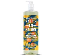Faith In Nature 1L Natural Grapefruit & Orange Body Wash, Invigorating, Vegan and Cruelty Free, No SLS or Parabens