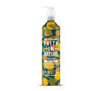 Faith In Nature 500ml Metal Bottle Natural Grapefruit and Orange Body Wash, Energising Shower Gel, Vegan and Cruelty Free, No SLS or Parabens