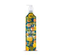 Faith In Nature 500ml Metal Bottle Natural Grapefruit and Orange Body Wash, Energising Shower Gel, Vegan and Cruelty Free, No SLS or Parabens