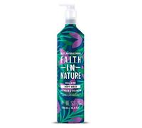 Faith In Nature 500ml Metal Bottle Natural Lavender and Geranium Body Wash, Relaxing Shower Gel, Vegan and Cruelty Free, No SLS or Parabens