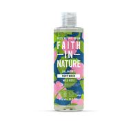 Faith In Nature Natural Wild Rose Body Wash, Balacing Shower Gel, Vegan and Cruelty Free, No SLS or Parabens, 400 ml