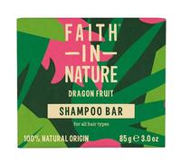 Faith In Nature Natural Dragon Fruit Shampoo Bar, Revitalising, Vegan and Cruelty Free, No SLS or Parabens, For Normal to Dry Hair, 85 g