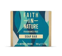 Faith in Nature Fragrance-Free Sensitive Bar Soap - 100g