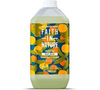 Faith In Nature Natural Grapefruit & Orange Body Wash, Energising Shower Gel, Vegan & Cruelty Free, No SLS or Parabens, 5L Refill Pack