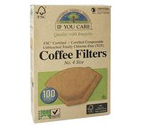 Pack of 5 x If You Care #4 Cone Coffee Filters - Brown - 100 Count
