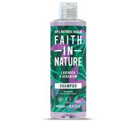 Faith In Nature Natural Lavender & Geranium Shampoo, Balancing for Normal Hair & Scalp, Vegan & Cruelty Free, No SLS, Silcones or Parabens, 400ml