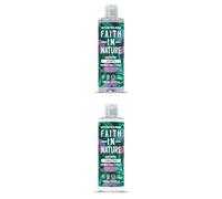 Faith in Nature Lavender & Geranium Shampoo and Conditioner Sets | 2 x 400ml | For Normal Hair, Vegan, Sulphate Free Hair Shampoo and Conditioner | Hair Care for Men and Women