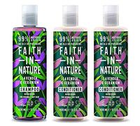 Faith In Nature Lavender Shampoo & 2 x Conditioner Trio
