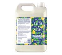 Faith In Nature Natural, Super Concentrated, Biodegradable Washing Up Liquid with Lemon Oil, Vegan and Cruelty Free, No SLS, Parabens or Phosphates, 5 L Refill Pack