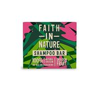 Faith In Nature Natural Dragon Fruit Shampoo Bar, Revitalising, Vegan and Cruelty Free, No SLS or Parabens, For Normal to Dry Hair, 85 g