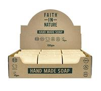 Faith In Nature Natural Fragrance Free Hand Soap Bar Box Set, Sensitive, Vegan & Cruelty Free, No SLS or Parabens, 18 x 100g